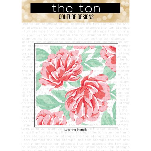 The Ton Stamps - Lush Peonies Layering Stencils