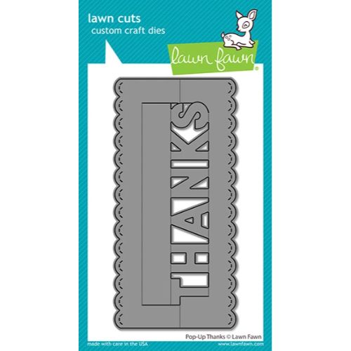 Lawn Fawn - Lawn Cuts - Pop-Up Thanks Die