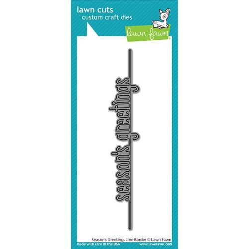 Lawn Fawn - Lawn Cuts - Season's Greetings Line Border Die