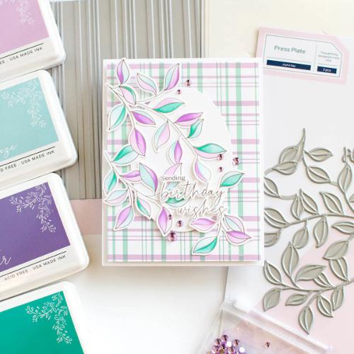 Pinkfresh Studio - Plaid Press plate