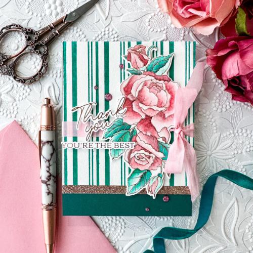 Pinkfresh Studio - Plaid Press plate