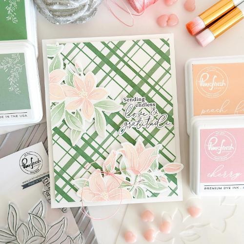 Pinkfresh Studio - Diagonal Plaid press plate