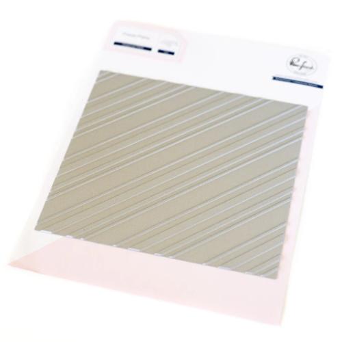 Pinkfresh Studio - Diagonal Plaid press plate
