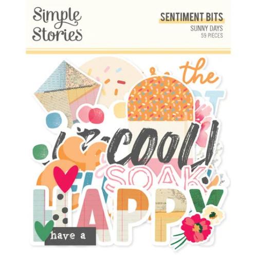 Simple Stories Sunny Days Sentiment Bits & Pieces (24521)