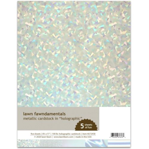 Lawn Fawn - Metallic Cardstock - Holographic