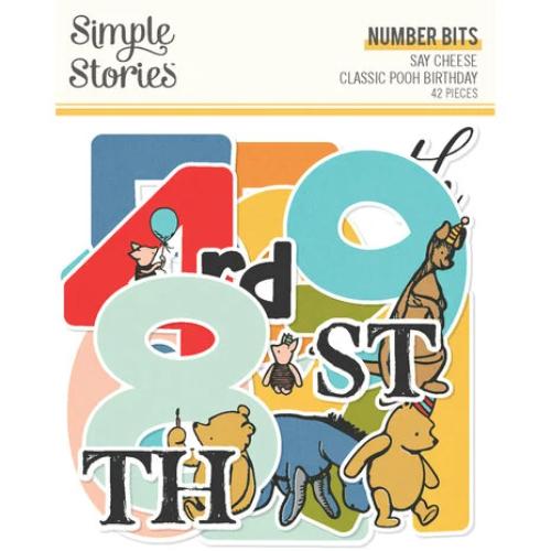 Simple Stories Say Cheese Classic Pooh Birthday Number Bits & Pieces (24810)