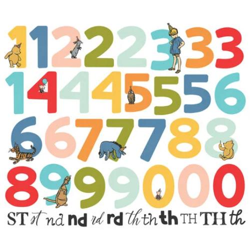 Simple Stories Say Cheese Classic Pooh Birthday Number Bits & Pieces (24810)
