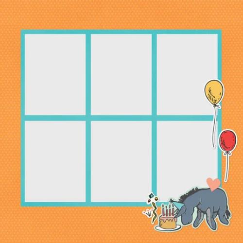 Simple Stories Say Cheese Classic Pooh Birthday Simple Pages Pieces (24814)