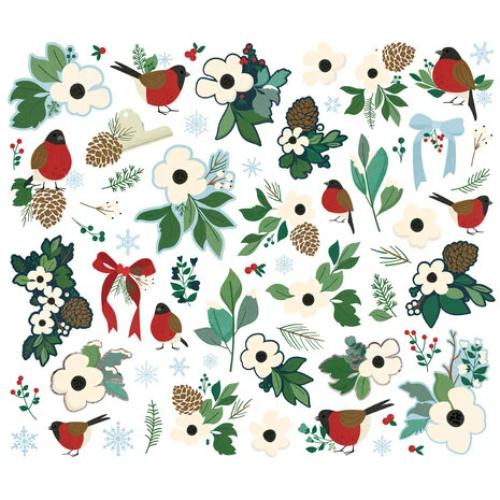 Simple Stories Simple Vintage Flannel Season Floral Bits & Pieces (25319)