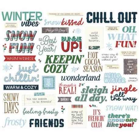 Simple Stories Simple Vintage Flannel Season Sentiment Bits & Pieces (25320)