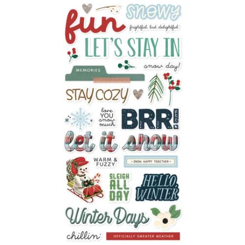 Simple Stories Simple Vintage Flannel Season Foam Stickers (25323)