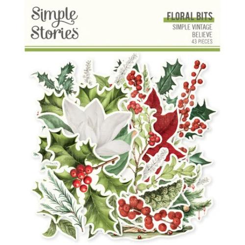 Simple Stories Simple Vintage Believe Floral Bits & Pieces (25526)