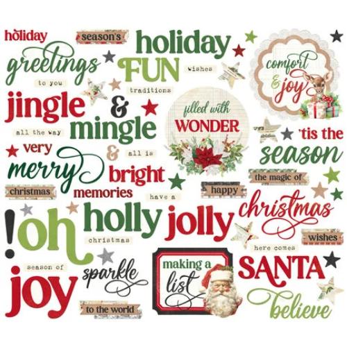 Simple Stories Simple Vintage Believe Sentiments Bits & Pieces (25528)