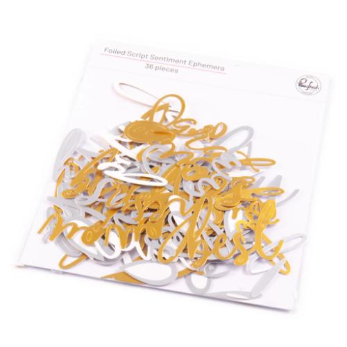 Pinkfresh Studio - Foiled Script Sentiment ephemera