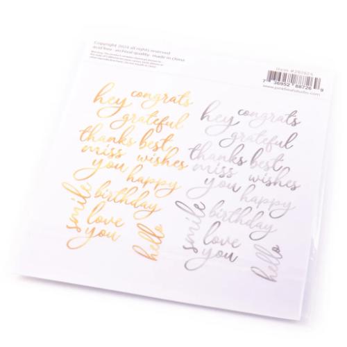 Pinkfresh Studio - Foiled Script Sentiment ephemera