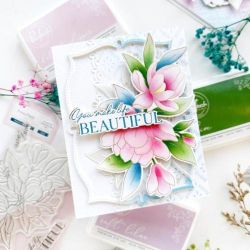 Pinkfresh Sudio - Magnificent Magnolia press plate