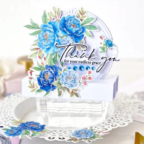 Pinkfresh Studio - Peony Perfection die