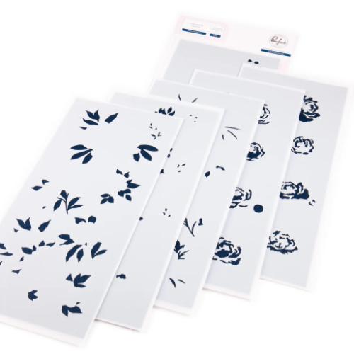 Pinkfresh Studio - Peony Perfection stencil