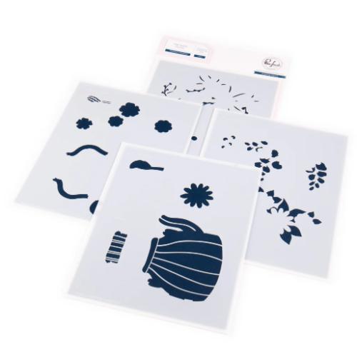 Pinkfresh Studio - Steeped in Kindness stencil