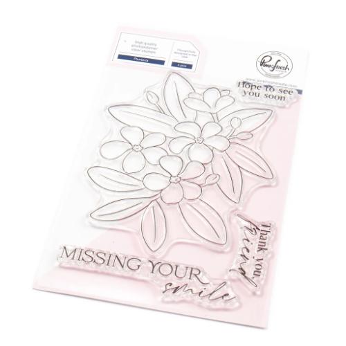 Pinkfresh Studio - Plumeria stamp