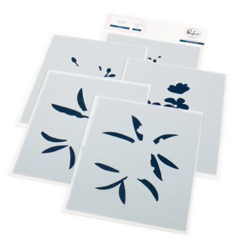 Pinkfresh Studio - Plumeria stencil