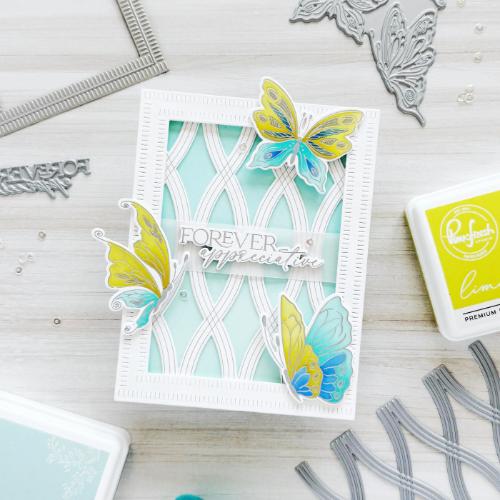 Pinkfresh Studio - Butterfly Bliss stencil