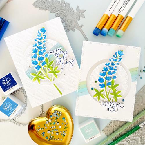 Pinkfresh Studio - Bluebonnet Bliss stencil
