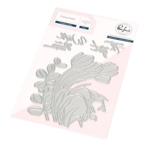 Pinkfresh Studio - Timeless Tulips press plate