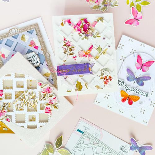 Pinkfresh Studio - Lacy Lattice coverplate die