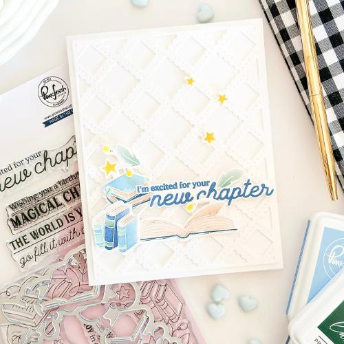 Pinkfresh Studio - Lacy Lattice coverplate die