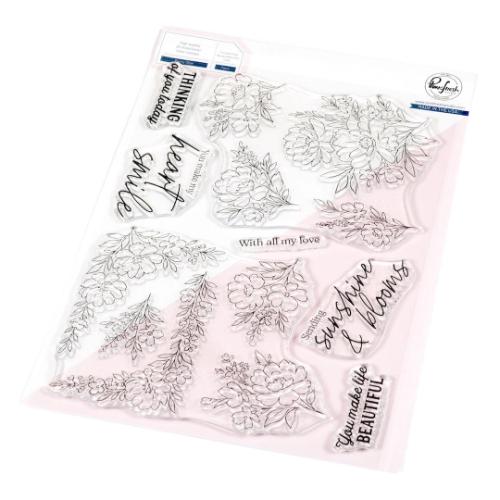 Pinkfresh Studio - Peony Glow stamp