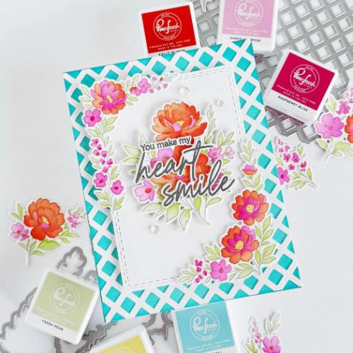 Pinkfresh Studio - Peony Glow stamp