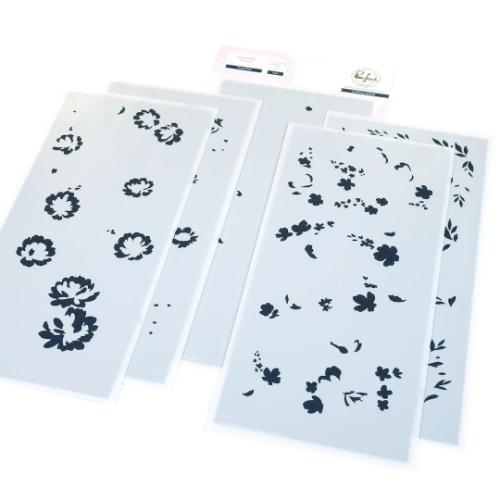 Pinkfresh Studio - Peony Glow stencil