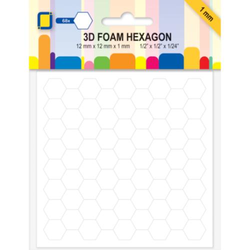 JEJE Produkt 3D Foam Hexagon 12x12x1mm (68pcs) (3.2881)