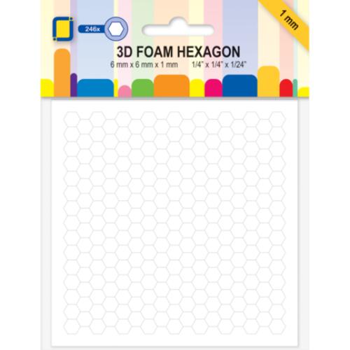 JEJE Produkt 3D Foam Hexagon 6x6x1mm (246pcs) (3.2891)