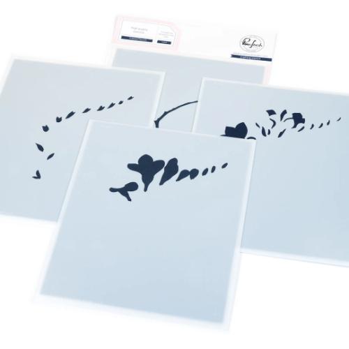 Pinkfresh Studio - Freesia Flourish stencil