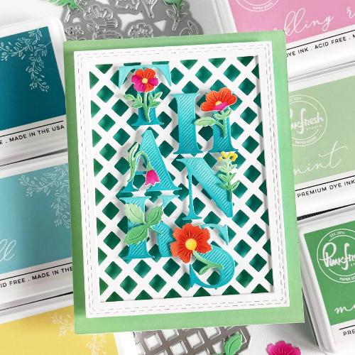 Pinkfresh Studio - Diamond Lattice coverplate die