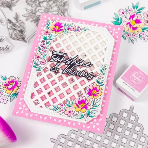Pinkfresh Studio - Floral Lattice coverplate die