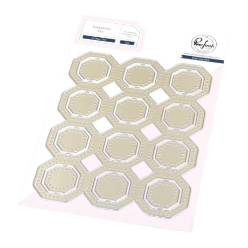 Pinkfresh Studio - Octagon Grid coverplate die