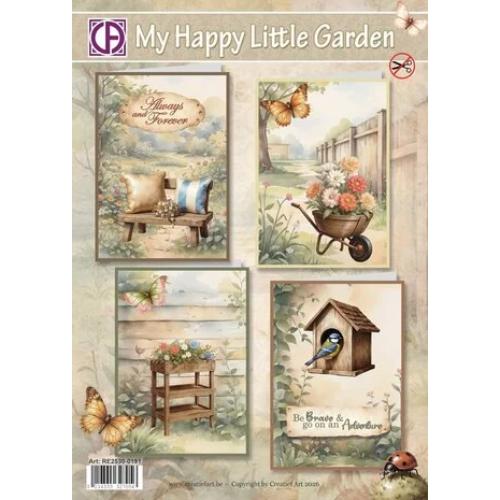 Creatief Art My Happy Little Garden Card Kit (RE2530-0191)