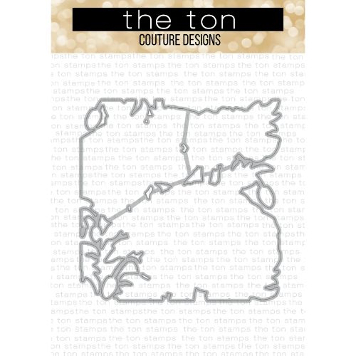 The Ton Stamps - Gleaming Poppies Stencils Coordinating Die