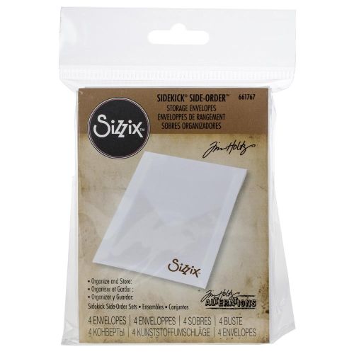 Sizzix Sidekick Side Order 3"X4" Storage Envelopes 4/Pkg-