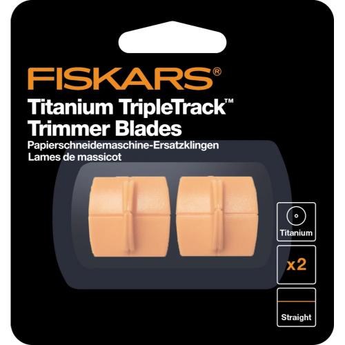 Fiskars Paper Trimmer Blades TripleTrack Titanium Straight Cutting (2pcs) (1004677)