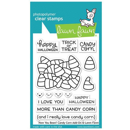 Lawn Fawn - Candy Corn Add-On Clear Stamps - Yellowed