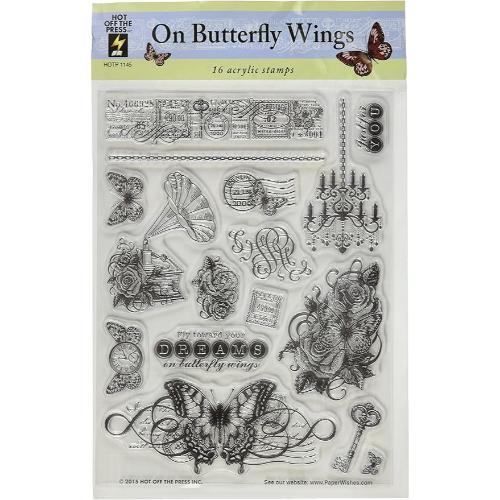 Hot Off The Press - On Butterfly Wings Acrylic Stamp Set