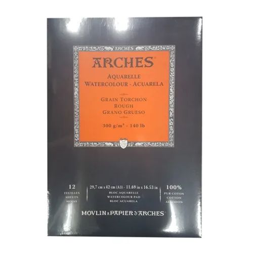 Arches Watercolor Pad 10x14 140lb Rough - Postage as per Actual