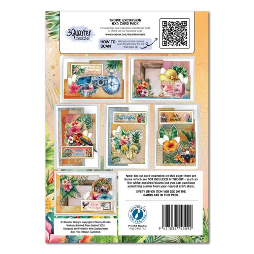 3Quarter Designs Tropic Excursion 6x4 Card Pack