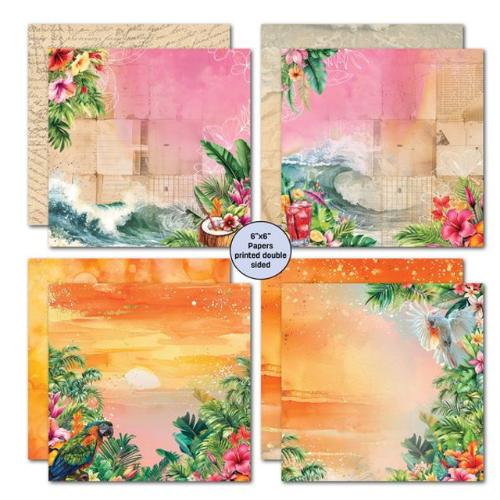 3Quarter Designs Tropic Excursion 6x6 Paper Pack