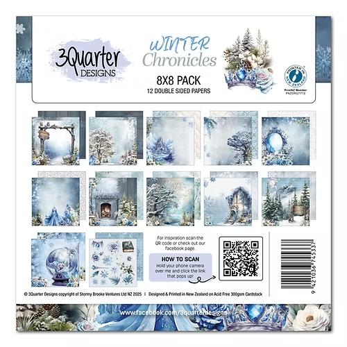 3Quarter Designs Winter Chronicals 8x8 Paper Pack