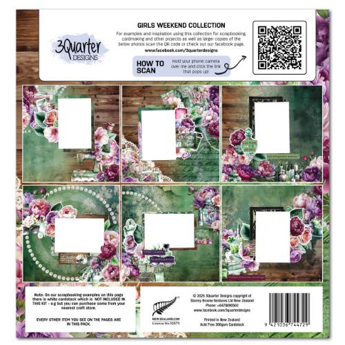 3Quarter Designs Girls Weekend 12x12 Collection - Postage as per Actual